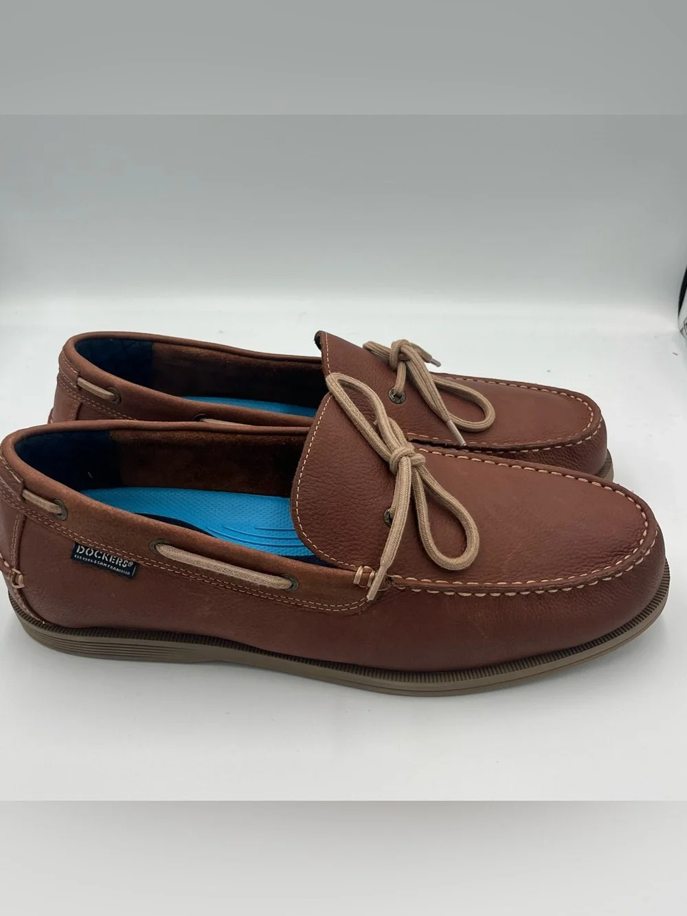 Dockers Darnell Leather Waterproof Boat Shoes Men’s Size 13 Briar (Brown)